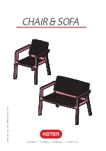 Preview for 1 page of Keter EMILY chair & sofa Manual