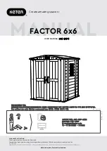 Keter FACTOR 6x6 Assembly Instructions Manual preview