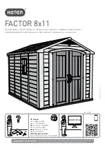 Keter FACTOR 8x11 User Manual предпросмотр