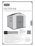 Preview for 1 page of Keter FACTOR 8x8 Assembly Instructions Manual