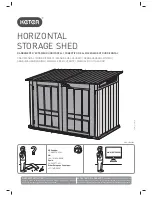 Предварительный просмотр 1 страницы Keter HORIZONTAL STORAGE SHED User Manual