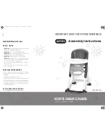 Keter KID’S HIGH CHAIR Assembly Instructions preview