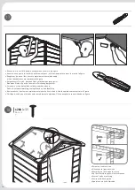 Предварительный просмотр 16 страницы Keter MANOR 4x3 Assembly Instructions Manual