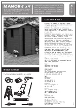 Keter MANOR 6' x 4' Assembly Instructions Manual preview