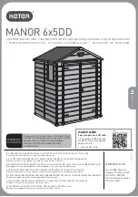 Keter MANOR 6x5DD Assembly Instructions Manual preview