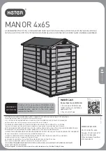 Keter MANOR Assembly Instructions Manual preview