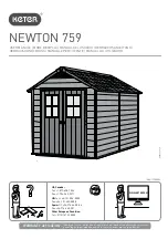 Keter NEWTON 759 User Manual preview