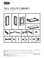 Keter TALL UTILITY CABINET Assembly Instructions Manual preview