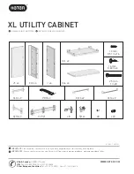 Keter XL UTILITY CABINET Assembly Instructions Manual preview