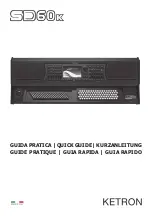 KETRON SD60K Quick Manual предпросмотр