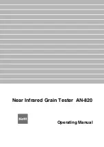 Предварительный просмотр 1 страницы Kett AN-820 Operating Manual