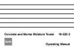 Предварительный просмотр 1 страницы Kett HI-520-2 Operating Manual