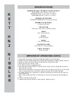 Preview for 2 page of Kett HN2 Instruction Manual