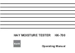 Kett HX-700 Operating Manual предпросмотр