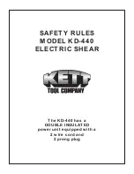 Kett KD-440 Safety Rules предпросмотр