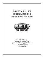 Kett KD-442 Manual preview