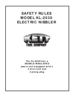 Предварительный просмотр 1 страницы Kett KL-2030 Manual