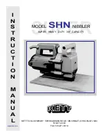 Kett SHN Instruction Manual предпросмотр