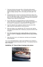 Preview for 10 page of KettlePizza KettlePizza Kit Assembly & Operating Instructions