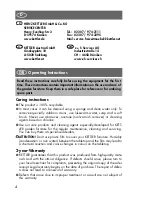 Preview for 4 page of Kettler 01038-000 Operating Instructions Manual