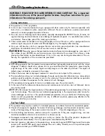 Предварительный просмотр 2 страницы Kettler 03 012 16-0000 Operating Instructions Manual