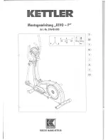 Kettler 07648000 Assembly Instructions Manual preview