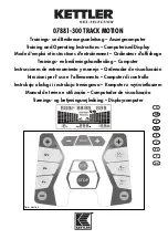 Предварительный просмотр 1 страницы Kettler 07881-300 TRACK MOTION Training And Operating Instructions