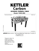 Предварительный просмотр 1 страницы Kettler Carbon 7099-000 Manual