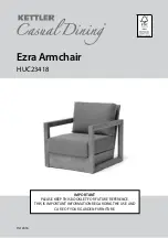 Kettler Casual Dining Ezra HUC23418 Manual preview