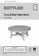 Preview for 1 page of Kettler Cora HUC28186 Assembly Instructions Manual