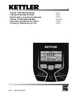 Kettler Ergometer E3 Training And Operating Instructions preview