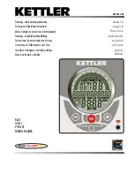 Kettler NORDIC TRAINER Training And Operating Instructions preview