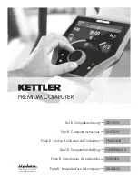 Preview for 1 page of Kettler PREMIUM COMPUTER Manual