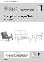 Preview for 1 page of Kettler RHS Hampton HUC25986 Assembly Instructions Manual