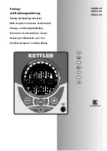 Preview for 1 page of Kettler SM3305-68 Training And Operating Instructions