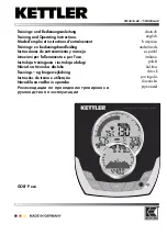 Kettler SM3616-68 Training And Operating Instructions предпросмотр