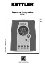 Preview for 1 page of Kettler ST 7700-7 Functions And Operation