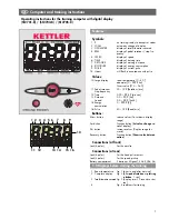 Preview for 7 page of Kettler ST2701-68 Operating Instruction