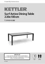 Kettler Surf Active T21003-0200 Assembly Instructions Manual preview