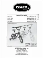 Kettler VERSO KT901-121 Instructions Manual preview