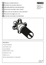 Preview for 1 page of KEUCO 59948 000070 Installation And Operating Instructions Manual