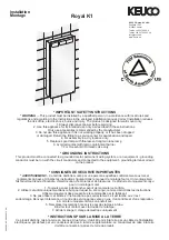 KEUCO Royal K1 Installation Manual предпросмотр