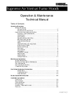 Предварительный просмотр 3 страницы Kewaunee Supreme Air Series Operation & Maintenance Manual