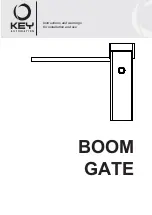 Key Automation BOOM GATE Instructions And Warnings For Installation And Use preview