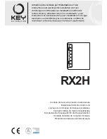 Key Automation RX2H Instructions And Warnings For Installation And Use предпросмотр