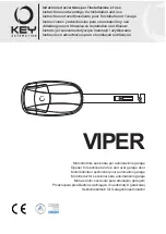 Key Automation VIPER SEZ12 Instructions And Warnings For Installation And Use preview