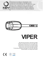 Preview for 1 page of Key Automation VIPER SEZ12 Instructions And Warnings For Installation And Use