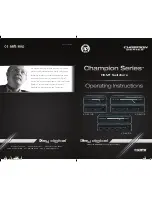 Key Digital Champion KD-2X1CS Operating Instructions Manual preview