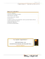 Preview for 3 page of Key Digital Digital Blaster KD-SDI1080P Operating Instructions Manual