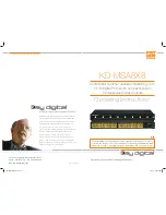 Preview for 1 page of Key Digital FatBOY KD-MSA8X8 Operating Instructions Manual